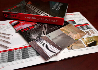 QuickDrain – Binder and Sales Brochure