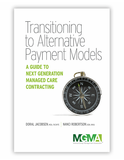 MGMA: Transforming to Alternative Payment Models Book Cover